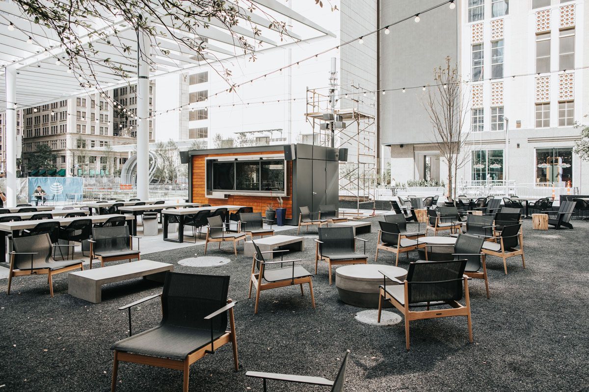 Jaxon beer garden patio seating